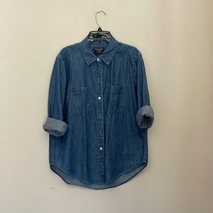 Abercrombie Fitch button down denim dress size small